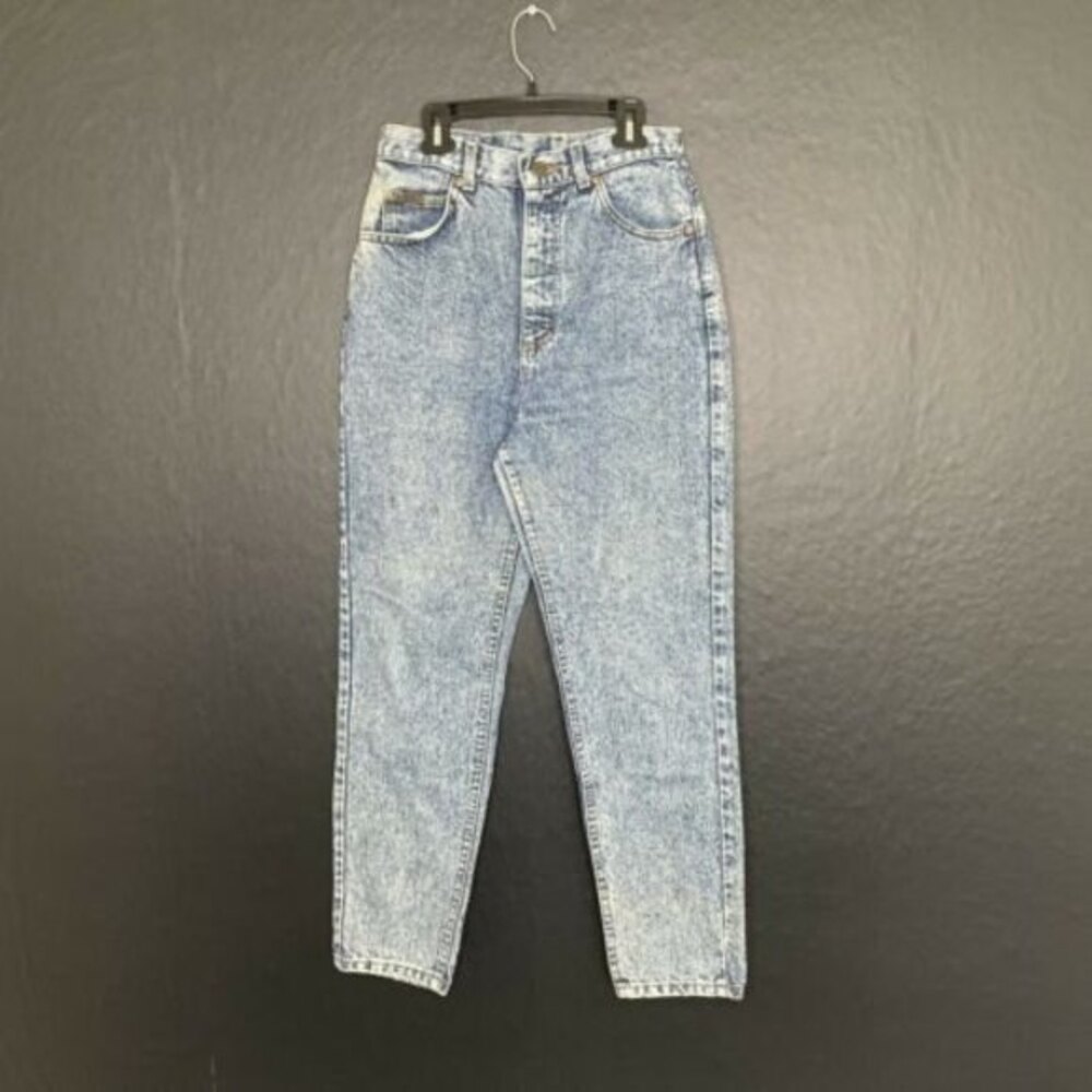 Vintage Lee Acid Wash Tapered Leg High Rise Mom Jeans Women’s size 10 Medium